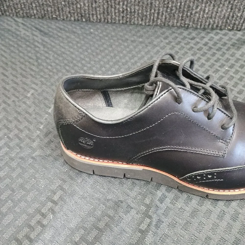 Black Timberland wingtip Oxford  sensorflex Size 9 # A16T7 Leather uppers